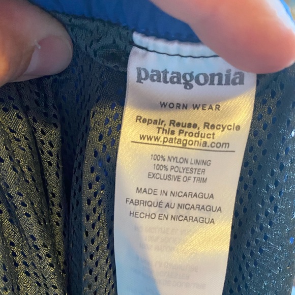 Patagonia mens swim trunks in blue XL - Picture 4 of 5